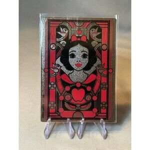 Disney Card Fun Carnival Snow White Metal Silver Tone Card